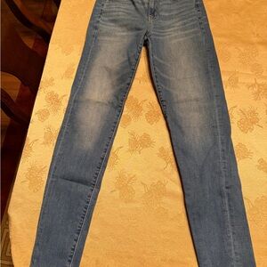 American Eagle Outfitters Women's Light Blue Skinny Jeans